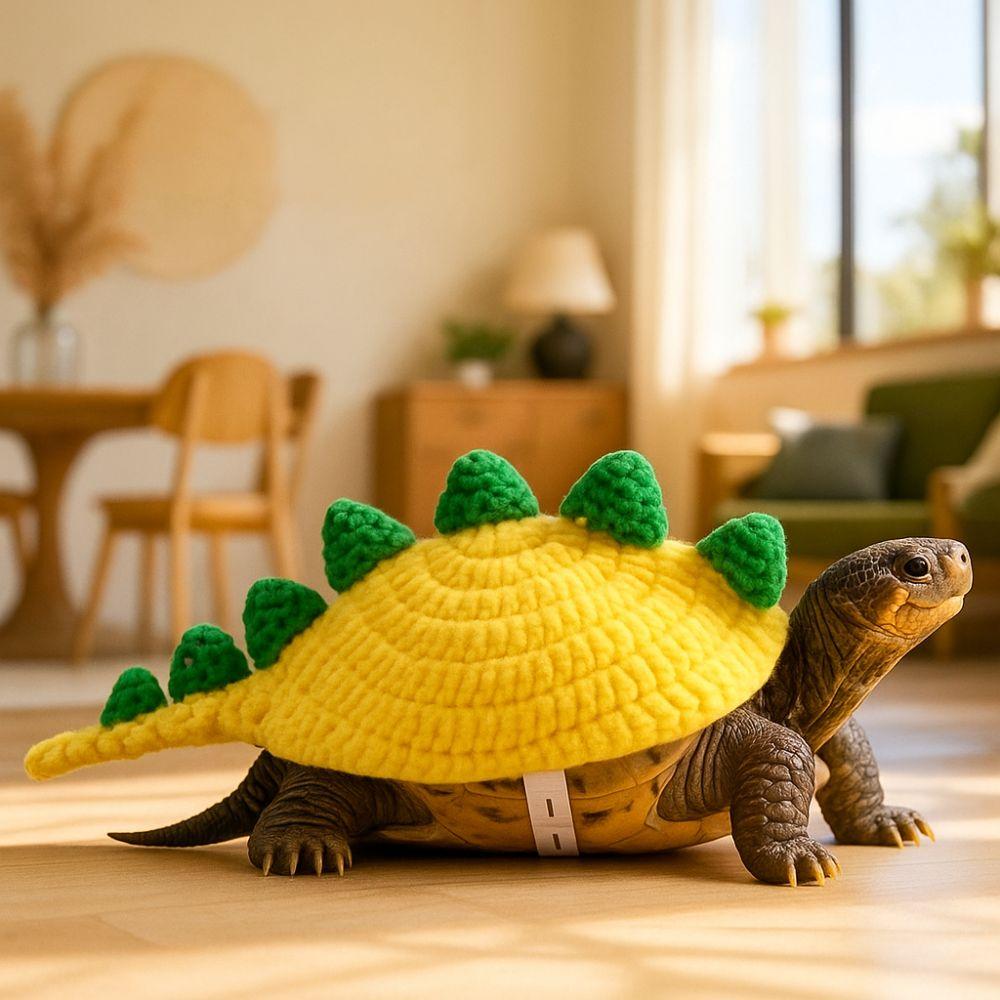 Dinosaur Turtle Knitted Sweater Cartoon Turtle Costume Funny Pet Sweatshirt  Cosplay Event