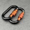 Aluminum D Shape Key Hooks 3 Colors Outdoor Ascend Tool  Mountaineering Protective Equipment