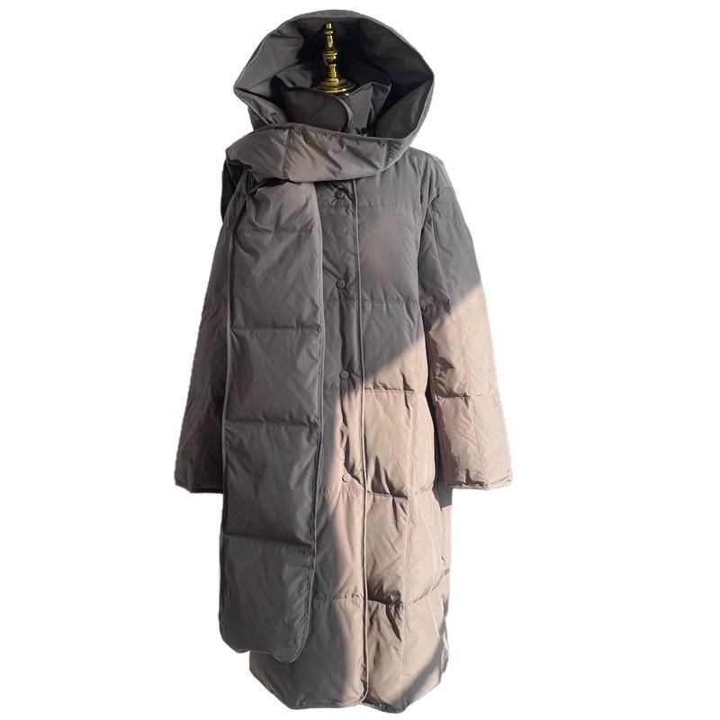 

Down Cotton Clothes Women s Long Over-knee Thickened Loose Large Size Winter Warm Coat Jacket S
