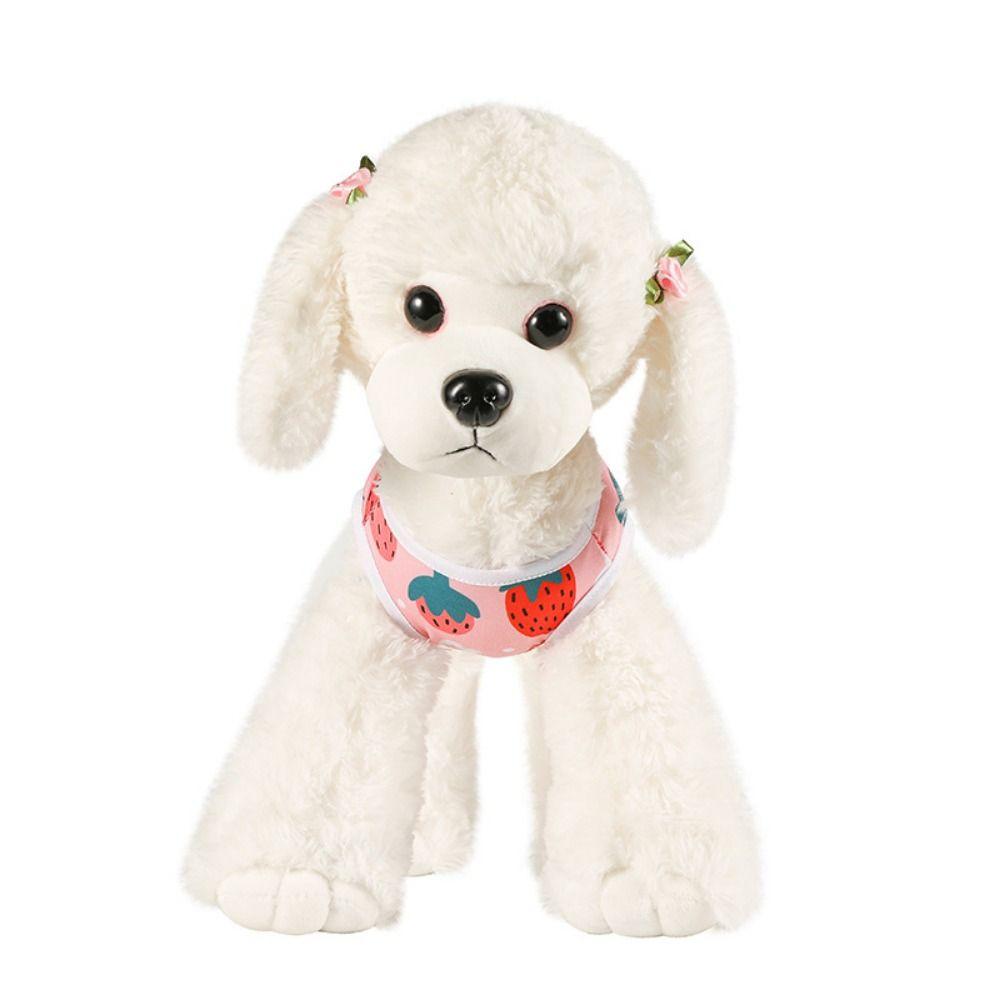 Polyester Dog Strawberry Vest Shirt Fruit Print Dog Sleeveless T-shirts  Summer