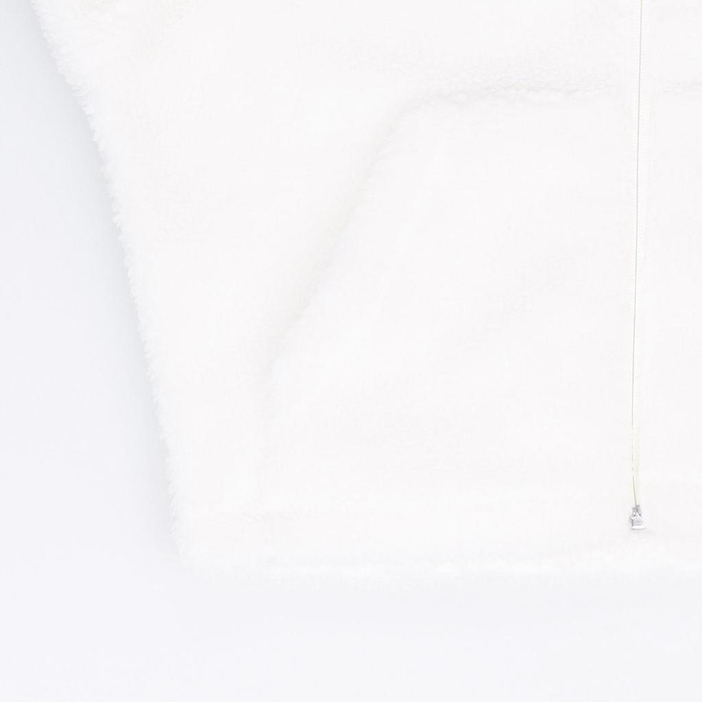 Nike Solid Color Stand Collar Zipper Casual Loose Thick Fleece Jacket Women Jackets Sail-White FV4009-133