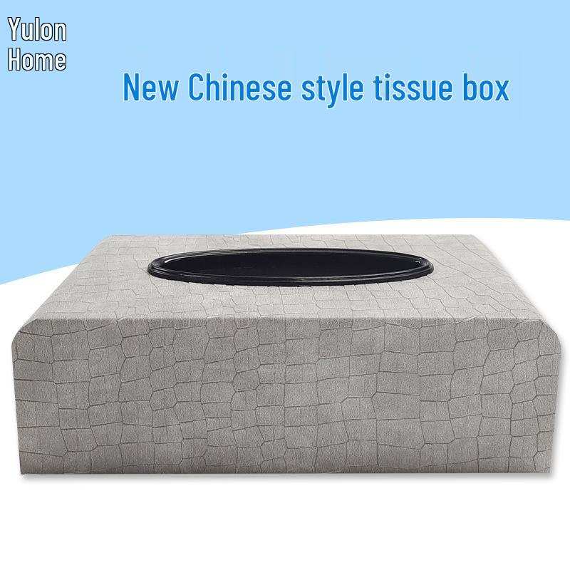 

European Luxury Leather Tissue Box for Study & Living Room, Hotel & Sample Room 230 x 120 x 70 mm светло-серый
