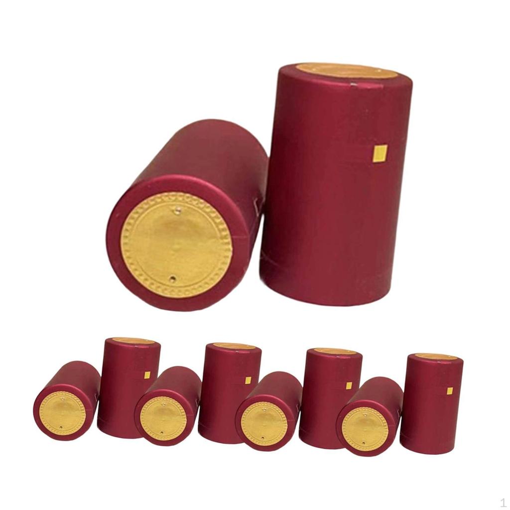 100 Bottle , Professional Sealing Sleeves, Heat Shrink Capsules for Decoration.