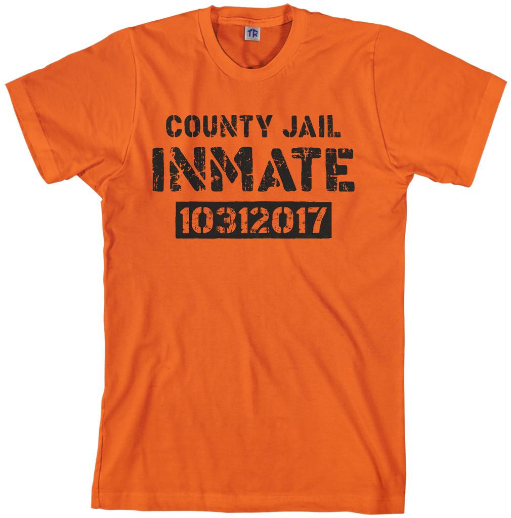 County Jail Inmate 2017 Halloween Costume Men s T-Shirt S