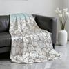 Interessante Cartone Animato M Molang G Coperta Morbida Coperta Plaid per Casa Camera da Letto Letto Divano Picnic Viaggio Ufficio Coperta Copri Riposo Regalo