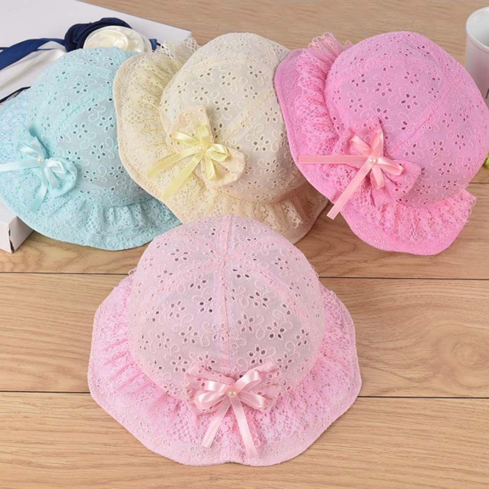 

Cute Flower Toddler Bow Girls Infant Beach Hats Sun hat Fisherman s hat Baby Caps