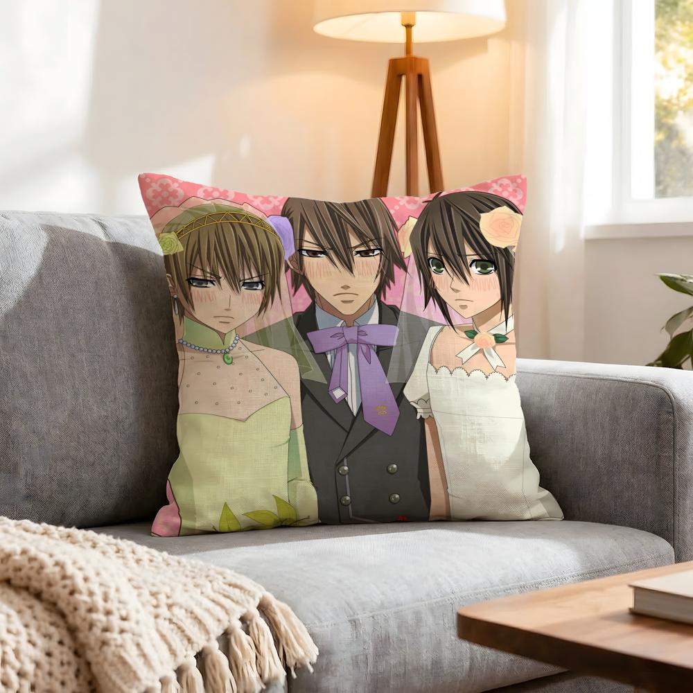 Anime Junjou Romantica Cushion Cover 1Pcs Decorative Covers Soft Cushion Case For Sofa Couch Decor 40X40 45X45 Pillowcases