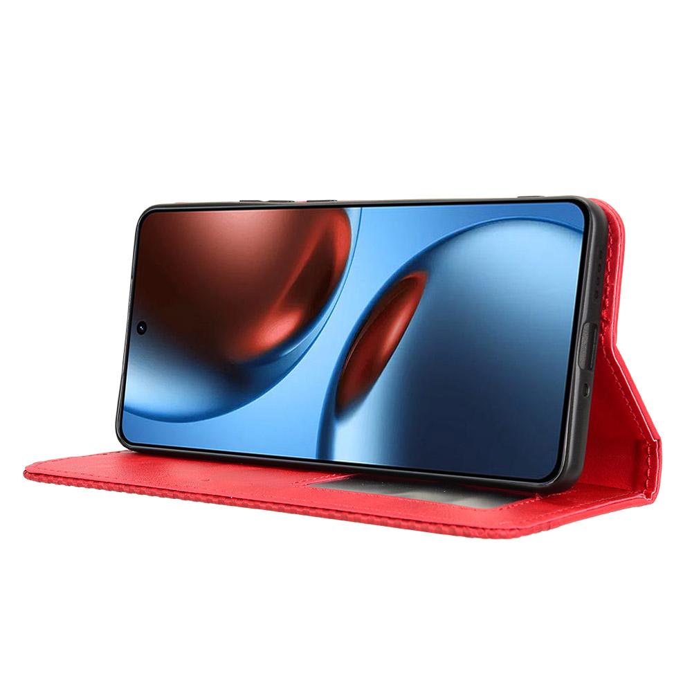 For Realme GT7 5G (China)/Realme GT 7 5G Leather Case Wallet Stand Retro Texture Phone Cover