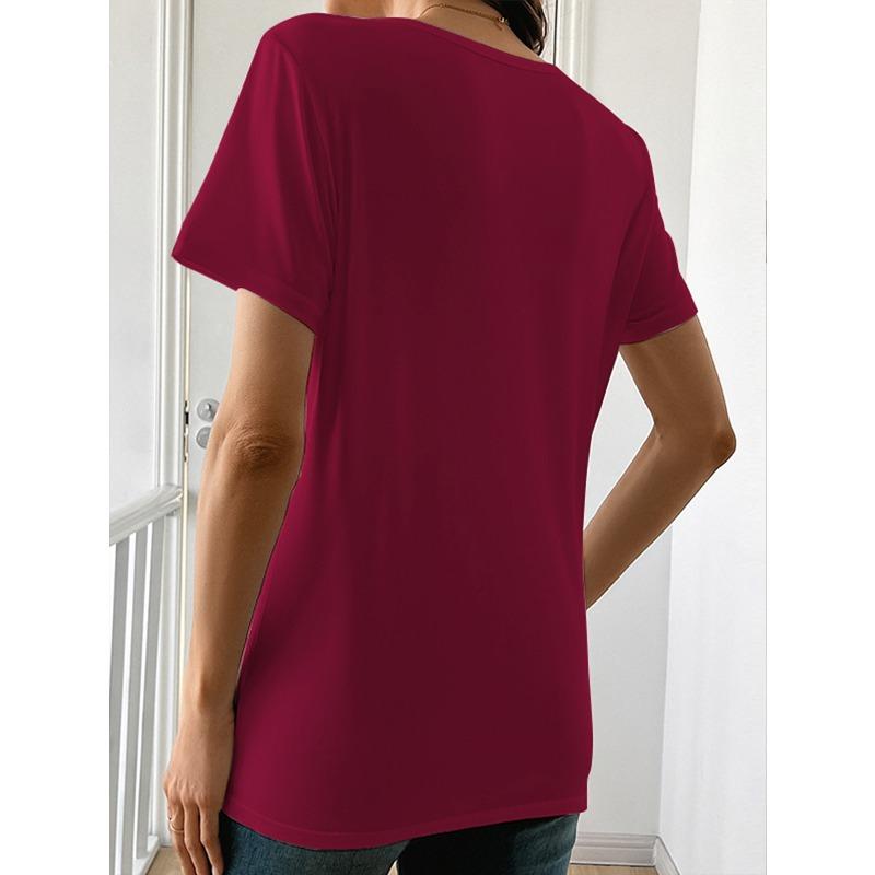 Women's "They Not Like Us" Striking Graffiti T-Shirt-Short Sleeve Crew Neck Casual Street Style Top.