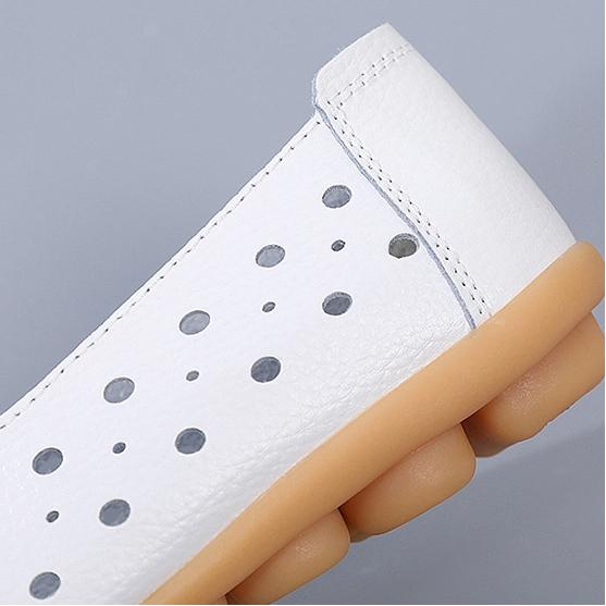 35-46 Stor Størrelse Fuglerede Sommer Damesko Hul Mokasiner TPR-såle Tå Damesko Middelaldrende og Eldre Morssko