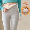 Winter Leggings High Waist Slim Butt Lifting Versatile Thickened Velvet Leggings Solid