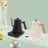 0.9 L Stainless Steel Electric Gooseneck Kettle,110V Black/ White 1200W Electric Kettle Tabletop 28*20.5*22cm for Home,Offices