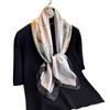 Spring New Printing 90 * 90 Square Scarf Simulation Silk Scarf Satin Flower Headscarf Scarf