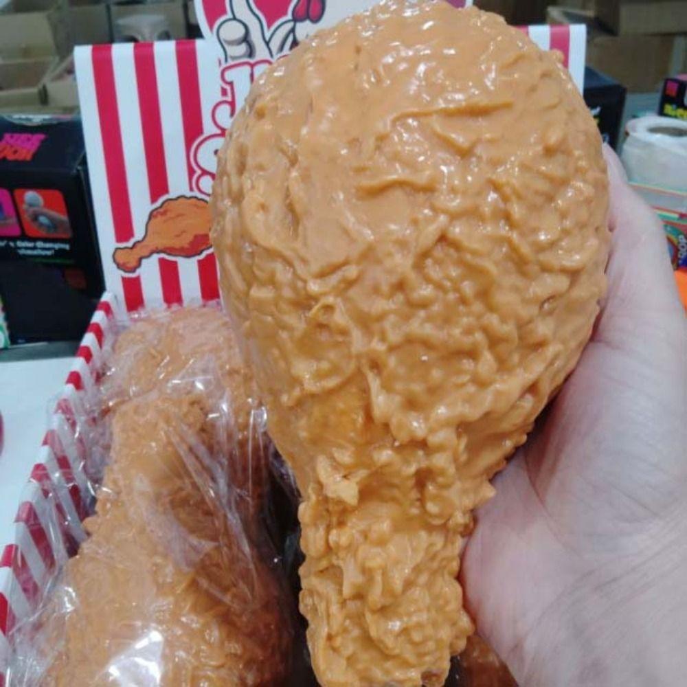 Simulation Fried Chicken Squishy Extra Large Sensory Fidget Ball Food Squeeze Toy Party Favors