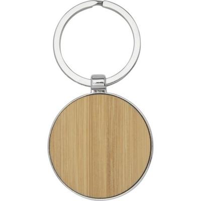 Nino Round Bamboo Keyring