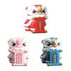Lion Dance Statue Tabletop Ornament Resin Figurine Gift Animal Sculpture for Office Desk Housewarming Living Room Hallway