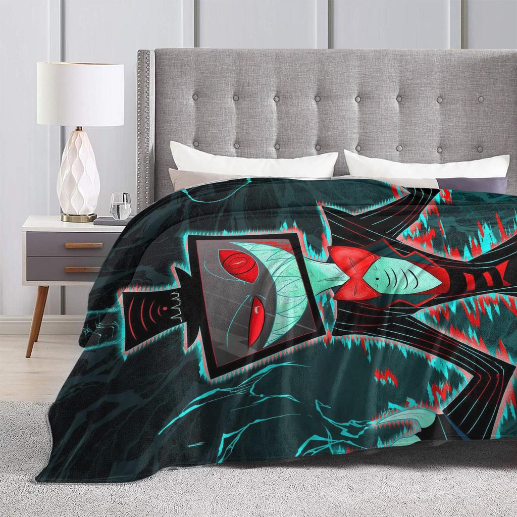 Cartoon Hazbins Hotels Vox Blankets Fleece Decoration Breathable Super Warm Throw Blanket for Bedding Office Plush Thin Quilt