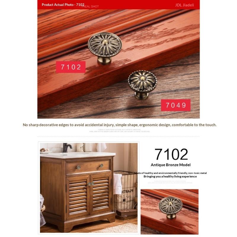 Bronze Series Cabinet Handles Zinc Alloy Antique Cabinet Pulls Drawer Knobs Wardrobe Door Handle Furniture Handle