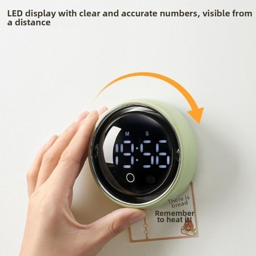 Round Magnetic Kitchen Timer Voice Controlled Intelligent Voice Timer Office