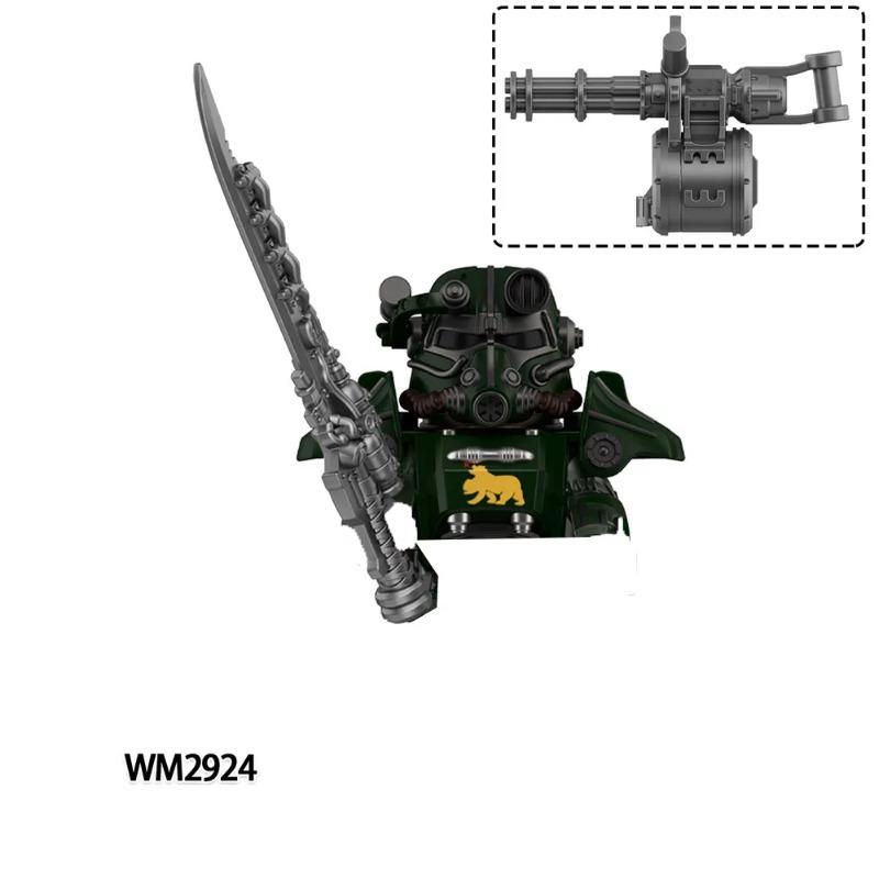

WM2924 Mechs Soldiers Bricks machine gun MOC Puzzle Mini Action Figures Compatible Building Blocks Toys Children Birthday Gifts