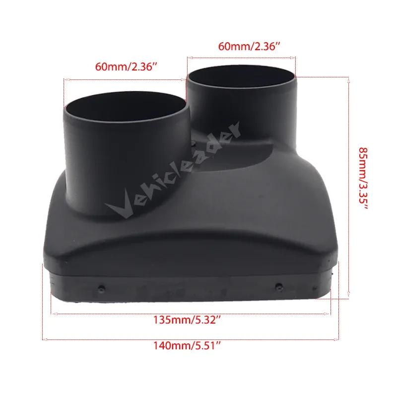 60mm Double Two Holes Air Outlet Vent Cover For Car Truck Air Diesel Parking Heater Parts For Webasto Eberspaecher 5KW Heater