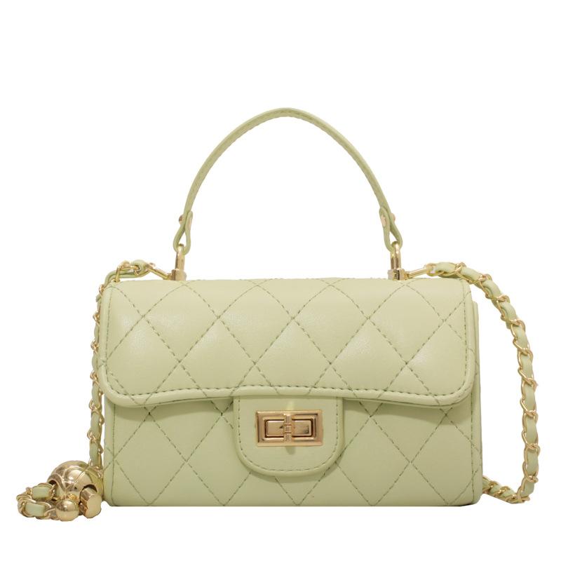 This Year's Popular Fashion, Foreign Style, Small Fragrant Style, Rhombus Chain, Portable Small Square Bag, Versatile Temperament, Commuter Messenger