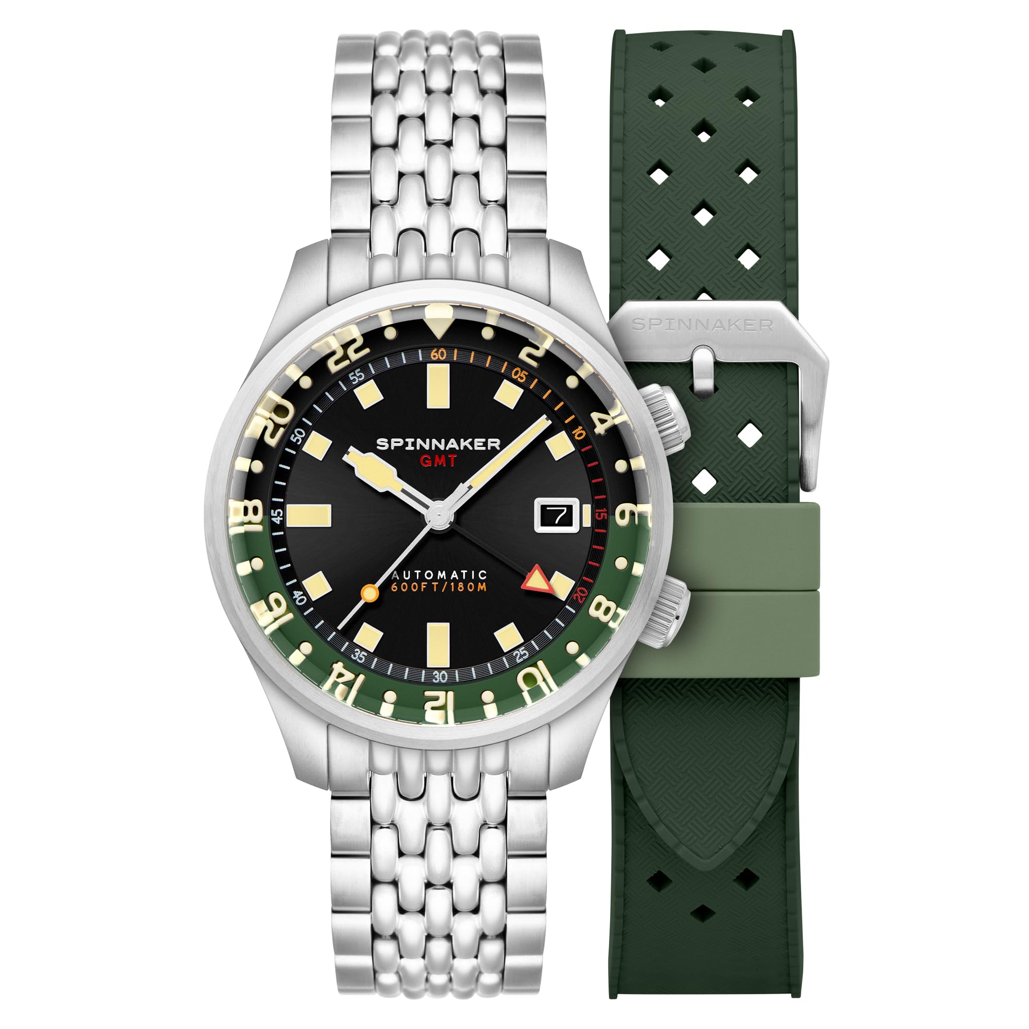 

Bradner Watch Automatic 18 ATM Water Resistant Sapphire Crystal Black Dial [SPINNAKER] SP-5121-44 Men s [Authentic] чорний