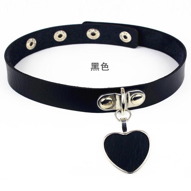 Underwear accessories leather love female sex collar maid traction chain rope Japanese soft girl collar