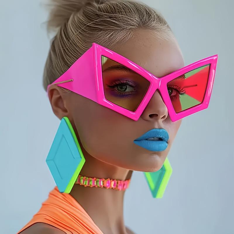 New Fashion Oversized Cat-Eye Glasses for Women and Men High-End Hip-Hop Style Eyewear Versatile Daily Trendy Accessory