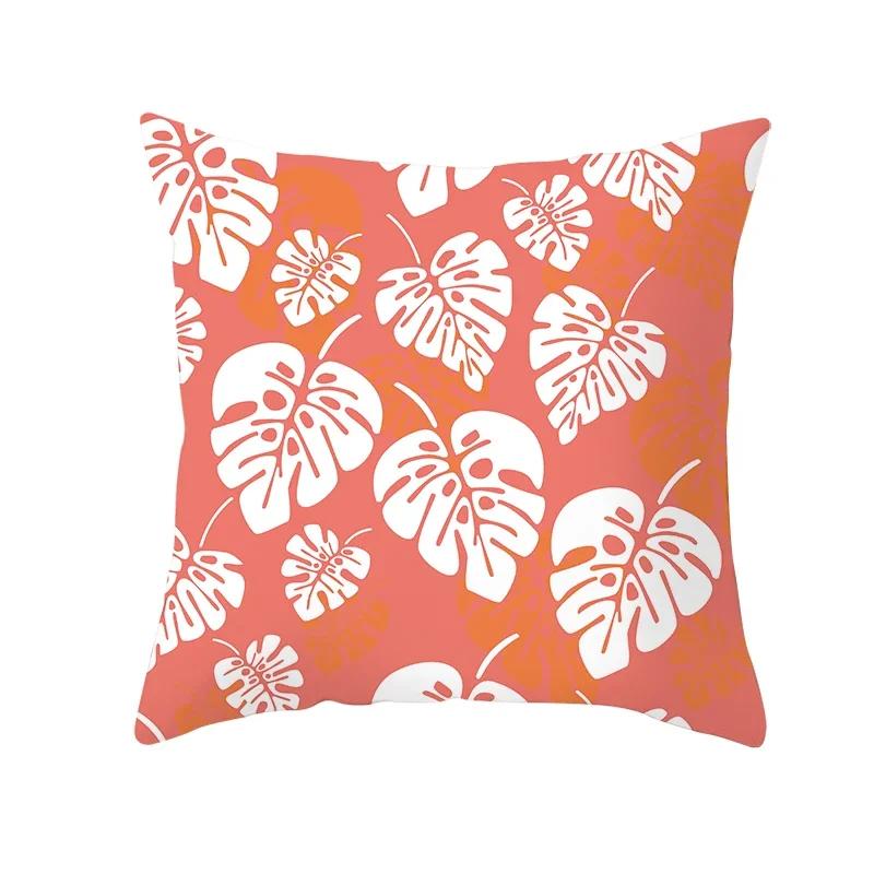 Coral Pillow Case Spring Home Decor Decorative Live Coral Tropical Style Pillow Cushion Cover for Sofa ize Funda Cojin