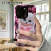 Phone Case: 2D Flat Design Suitable for iPhone 18, 17, 16, 15, 14, 13 Pro Film Protective Case, Couple Style, White Kitten, Christmas and Halloween Gi