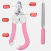 Dog Nail Clippers Cat Pet Nail Clippers with Sickle Small To Large Dog Nail Clipper Stainless Steel Grooming Scissor Grinder Set