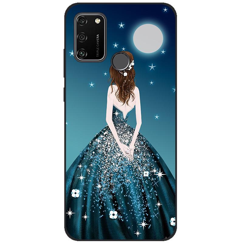 For HONOR 9A Case 6.3" Soft Silicon Tpu Phone covers On Huawei Honor 9A 9 A MOA-LX9N Back Bag Funda Shell black tpu case