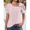 JPNTKY Women's Fashion Casual Short Sleeve Blouses & Shirts