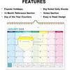 2026 Wall Calendar - 18 Monthly Calendar 2026-2027, Jan 2026 - Jun 2027, 15" x 11.5", Hanging Wall Calendar 2026 with Thick Paper, Lined Block,