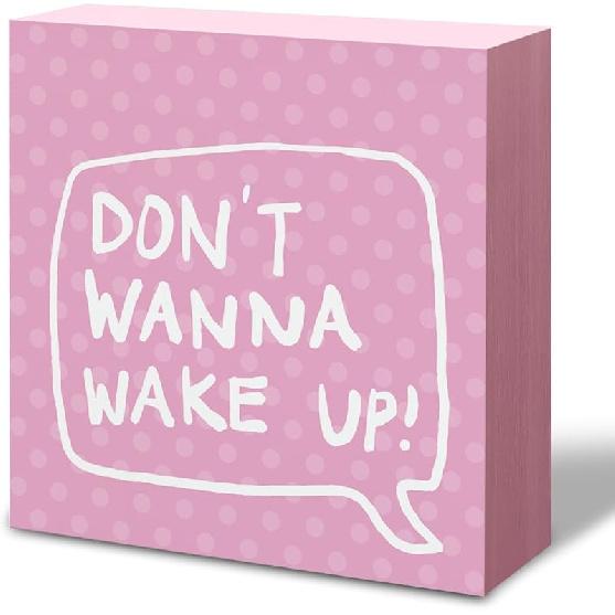 Preppy Girls Room Decor, The Best Things in Life Are Free Sign Wooden Block Preppy Desk Decor, Girl's Bedroom Accessories, Woman Empowerment and