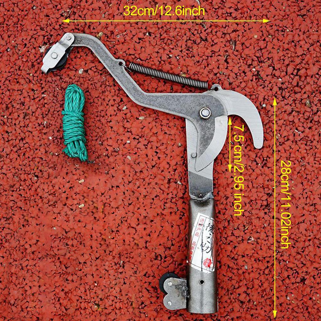 Tesoura de Poda de Alta Altitude Podador de Galhos Colhedor de Frutas Tesoura de Jardim Profissional Corda Incluída