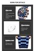 CURREN 8415 Men's Waterproof Stainless Steel Chronograph Quartz Sports Watch with Calendar.