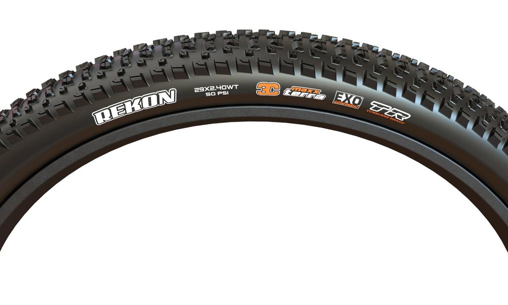 MAXXIS REKON M349RU MTB Folding Tire TR EXO 3C MaxxTerra MX2160 29x2.4" Tire, Black,
