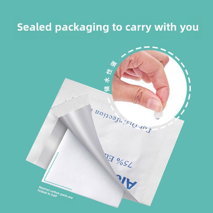 Disposable Alcohol Cotton Pads for Mobile Phones, Tableware, First Aid, and Disinfection