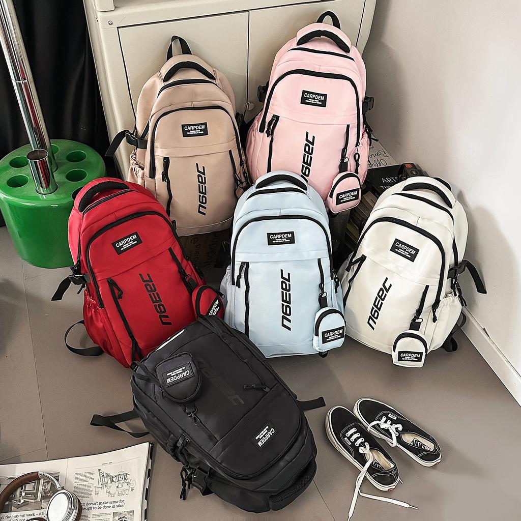 Backpack women's new large-capacity travel backpack junior high school student high school student schoolbag men's and women's computer bag