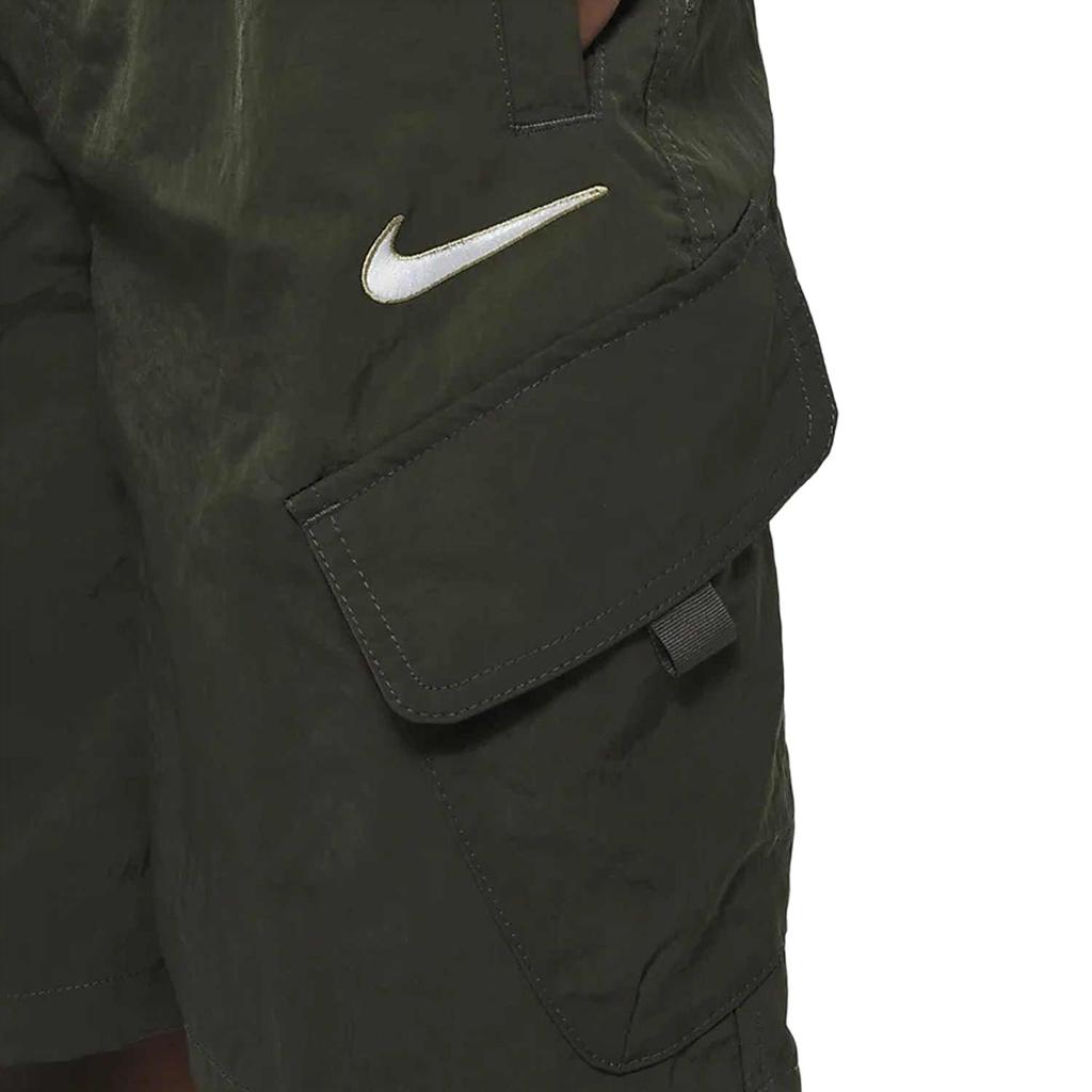 Nike Kids Outdoor Play Solid Logo Utility Shorts Kids Bottoms Khaki Green FB1326-325