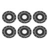 200Pcs Dial Plate Aluminum Alloy Round Scale Plates Sheet 0100 BEMKDP for Potentiometer