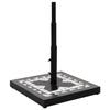 VidaXL Parasol Base Black and White Square 12 Kg 362224