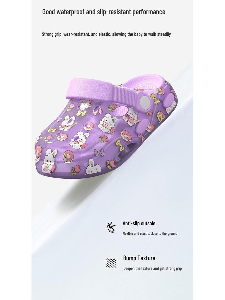 2026 Summer Baotou Kids' Sandals: Boys & Girls Hole Shoes for Beach