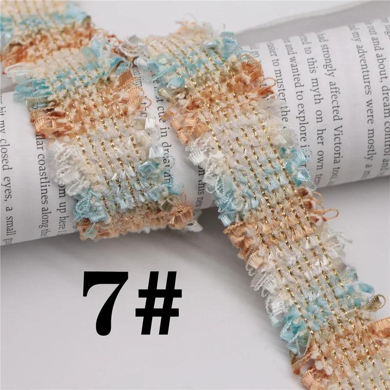45 Yards Trim Vintage Embroidered Lace Sewing Lace Ribbon Fabric Handmade Costume Dress Sewing Trimmings Wedding Decoration