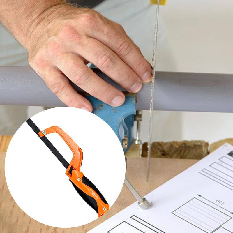 Aluminum Metal HackSaw Aluminum Hack Saw 11Inches Hand Metal Hacksaw High-Tension Hand Tools Adjustable Compact Hand Hacksaw For