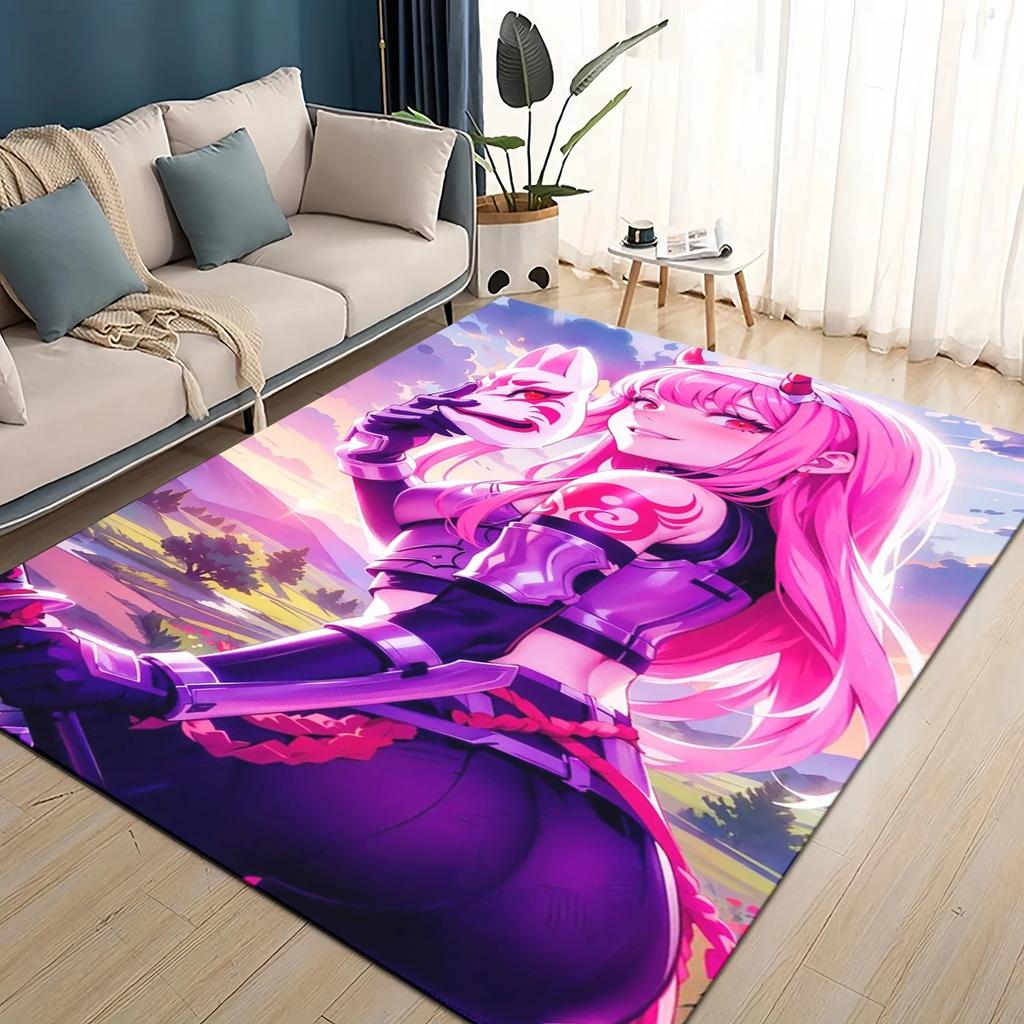 27 Style Cartoon Zero Two DARLING in The FRANXX Carpet Rug for Living Room Bedroom Home Sofa Decoration,Kids Non-slip Floor Mat