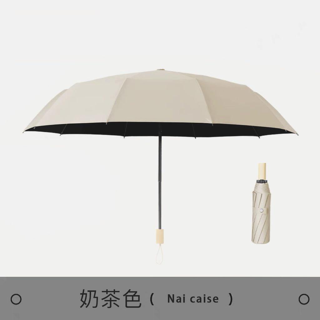 Manual Vinyl Umbrella High Value Sunscreen Umbrella Dual-purpose Female Folding Feeling Sunscreen UV Protection High Value