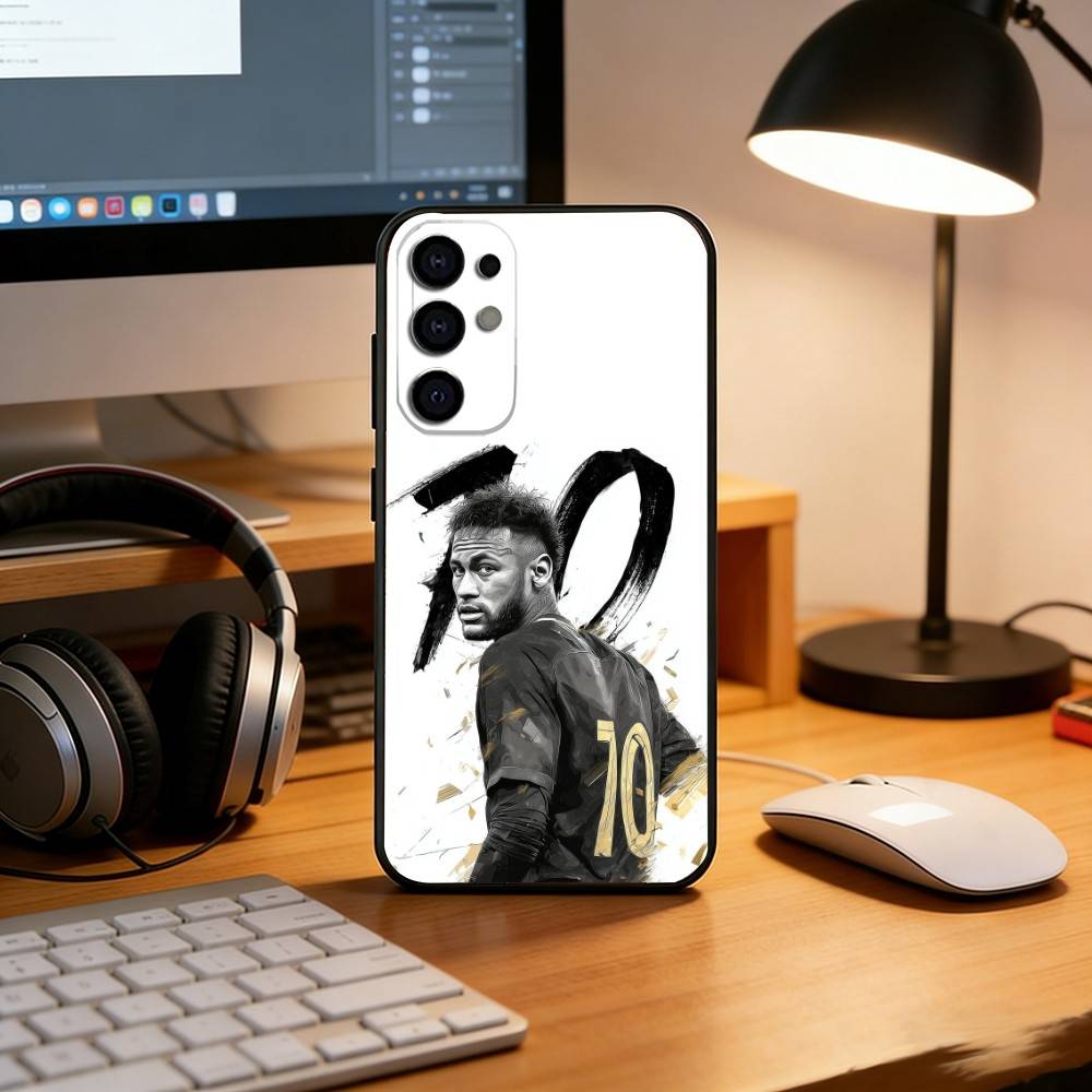 Fußballspieler Neymar Handyhülle Schwarzes Silikon Weich Für Samsung S25,S24,S21,S22,S23,S30,Ultra,S20,Plus,Fe,Lite